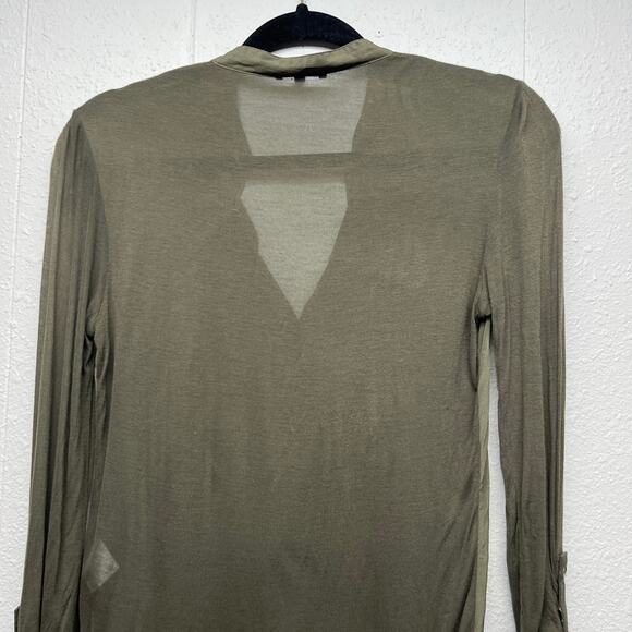 Babaton Silk Top womens XXS Relaxed Workwear Office Career Quiet Luxury Flaw - Picture 7 of 14